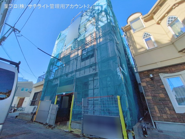 東京都江戸川区東葛西４丁目の新築戸建てシート写真 2026年2月8日撮影