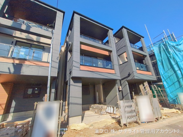 東京都江戸川区上篠崎２丁目の新築戸建て外構写真 2026年2月8日撮影