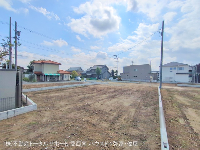 愛知県愛西市草平町六下の新築戸建て更地・土地写真 2025年9月30日撮影