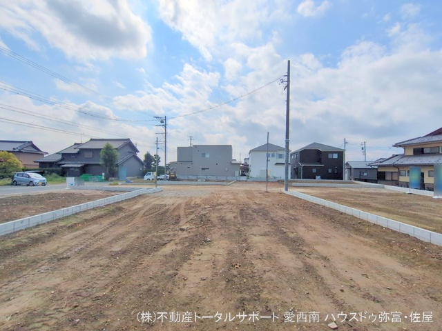 愛知県愛西市草平町六下の新築戸建て更地・土地写真 2025年9月30日撮影