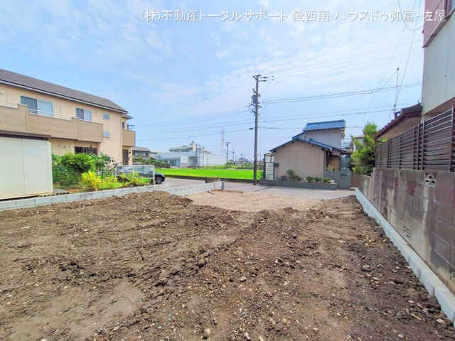 愛知県津島市唐臼町油田の新築戸建て更地・土地写真 2025年7月7日撮影
