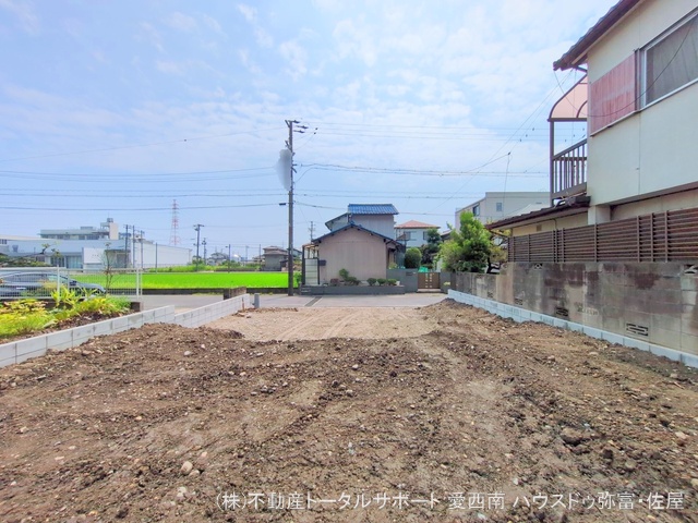 愛知県津島市唐臼町油田の新築戸建て更地・土地写真 2025年7月7日撮影