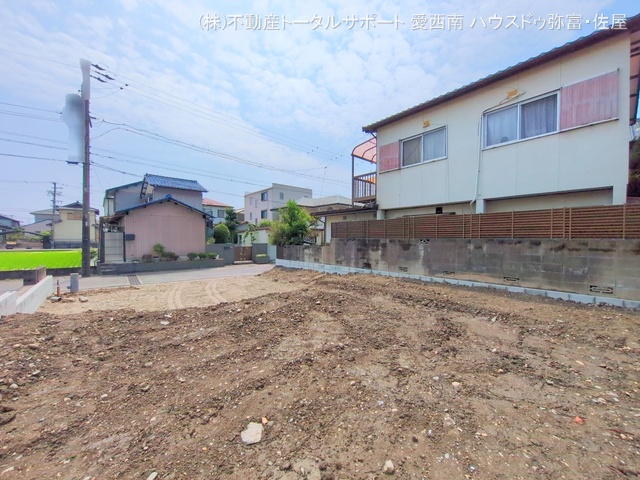 愛知県津島市唐臼町油田の新築戸建て更地・土地写真 2025年7月7日撮影