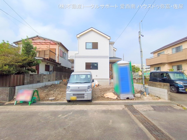 愛知県津島市唐臼町油田の新築戸建て外構写真 2025年9月9日撮影