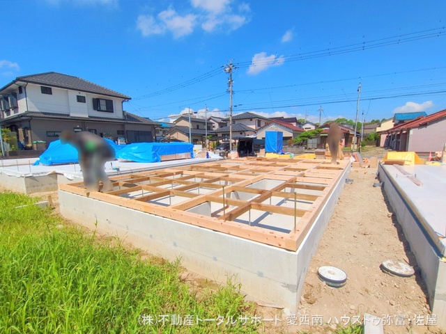 愛知県津島市宮川町2丁目の新築戸建て基礎写真 2025年7月24日撮影