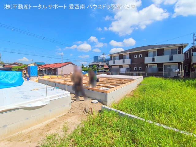 愛知県津島市宮川町2丁目の新築戸建て基礎写真 2025年7月24日撮影