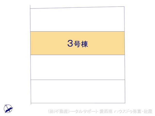 愛知県津島市宮川町2丁目の新築戸建て全体区画図 ※図面と異なる場合は現況を優先