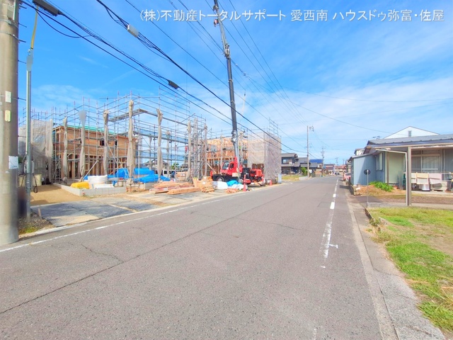 愛知県津島市江東町２丁目の新築戸建て上棟写真 2025年10月1日撮影