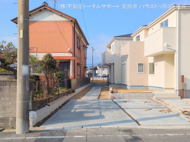 愛知県津島市江東町２丁目の新築戸建て外構写真 2025年12月7日撮影