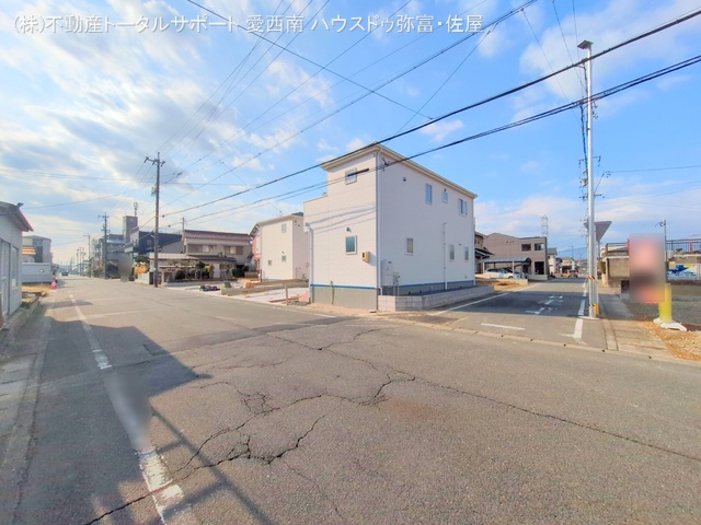 愛知県津島市江東町２丁目の新築戸建て外構写真 2025年12月7日撮影