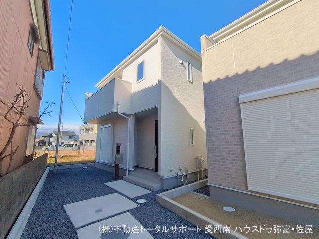 愛知県津島市江東町２丁目の新築戸建て外構写真 2026年1月7日撮影