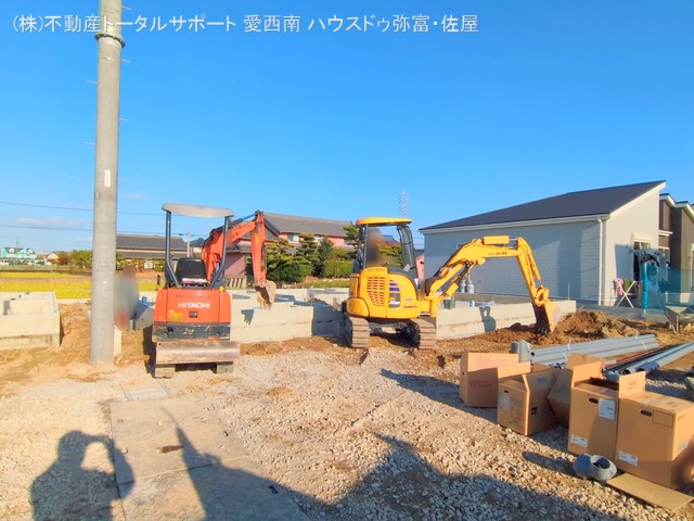 愛知県弥富市五斗山３丁目の新築戸建て基礎写真 2025年11月25日撮影