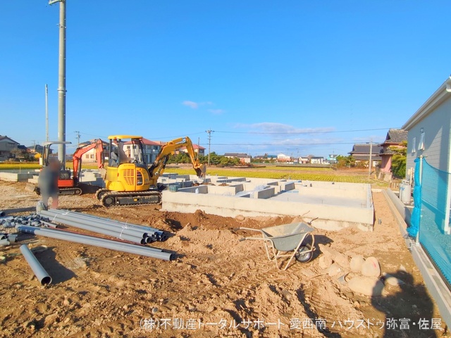 愛知県弥富市五斗山３丁目の新築戸建て基礎写真 2025年11月25日撮影