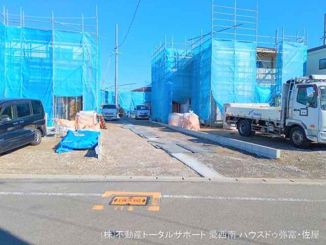 愛知県弥富市五斗山３丁目の新築戸建てシート写真 2025年12月21日撮影