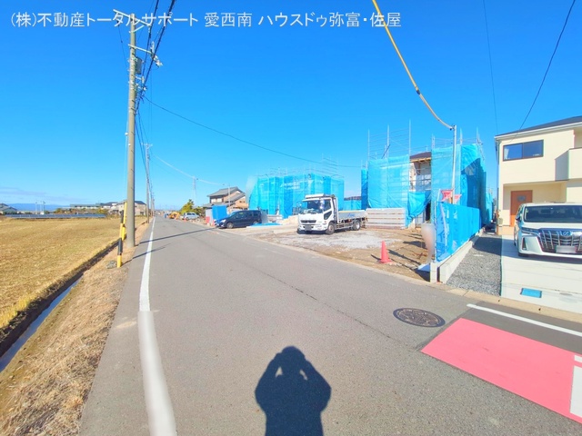 愛知県弥富市五斗山３丁目の新築戸建てシート写真 2025年12月21日撮影