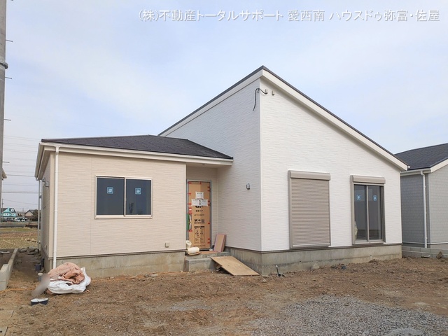 愛知県弥富市五斗山３丁目の新築戸建て外構写真 2026年1月14日撮影