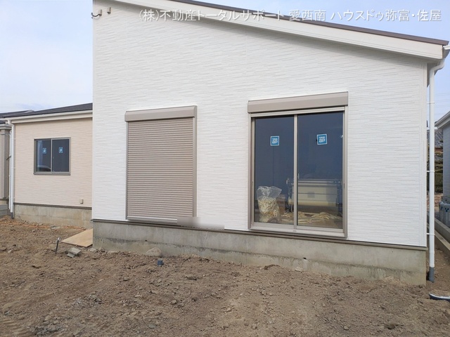 愛知県弥富市五斗山３丁目の新築戸建て外構写真 2026年1月14日撮影