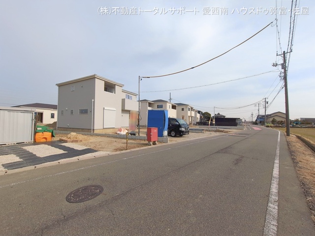 愛知県弥富市五斗山３丁目の新築戸建て外構写真 2026年1月14日撮影