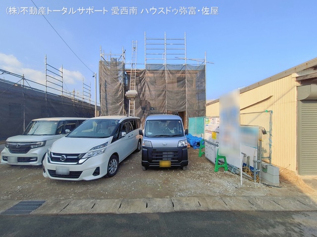 愛知県愛西市佐屋町亥新田の新築戸建て上棟写真 2026年1月15日撮影