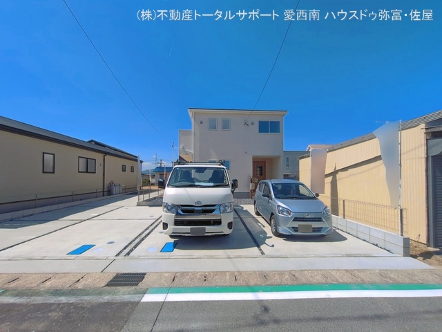 愛知県愛西市佐屋町亥新田の新築戸建て外構写真 2026年3月26日撮影