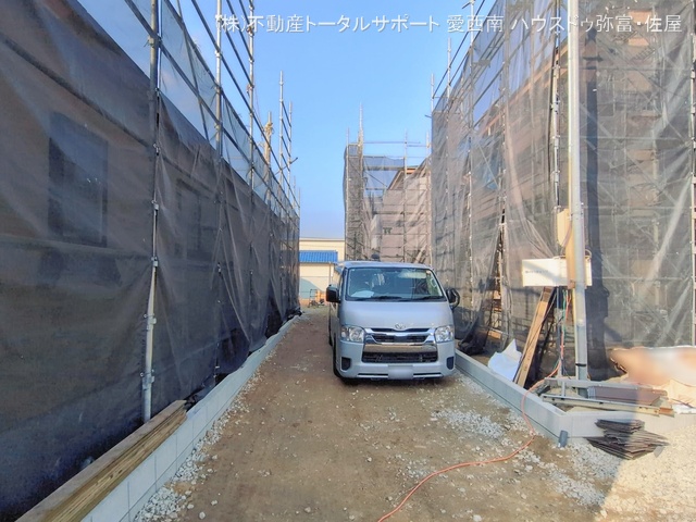 愛知県愛西市佐屋町亥新田の新築戸建てシート写真 2026年1月15日撮影