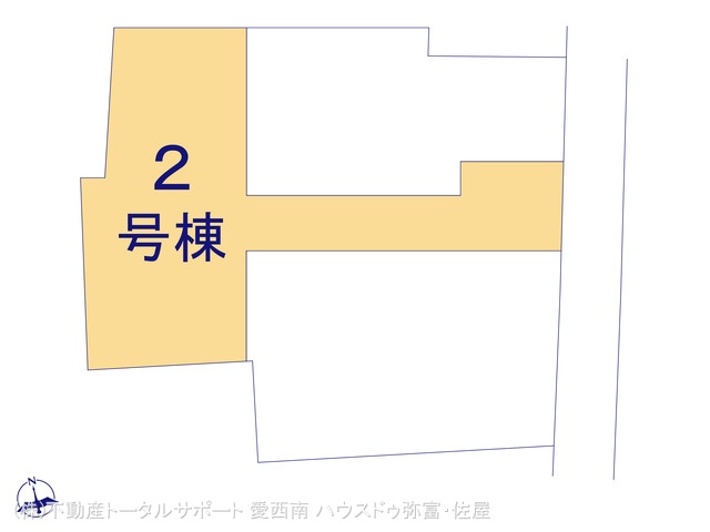 愛知県愛西市佐屋町亥新田の新築戸建て全体区画図 ※図面と異なる場合は現況を優先