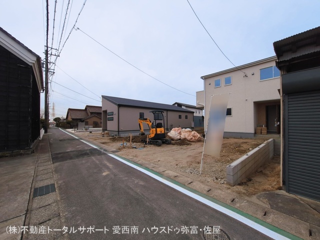 愛知県愛西市佐屋町亥新田の新築戸建て外構写真 2026年3月1日撮影