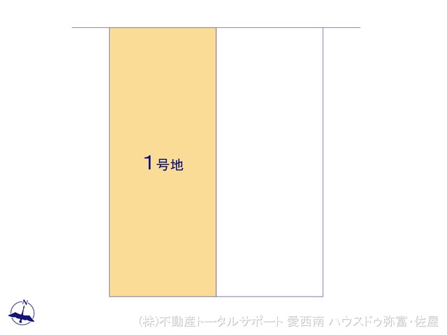 愛知県海部郡蟹江町錦２丁目の土地全体区画図 ※図面と異なる場合は現況を優先