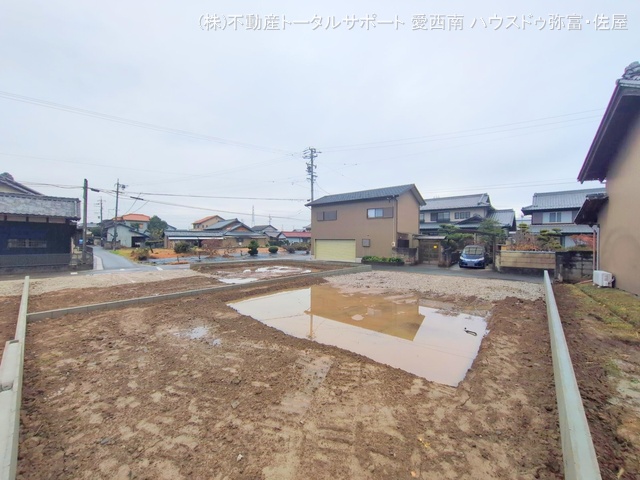 愛知県津島市宇治町字茶ノ里の新築戸建て更地・土地写真 2025年12月23日撮影