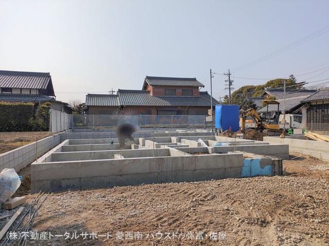 愛知県津島市宇治町字茶ノ里の新築戸建て基礎写真 2026年2月15日撮影