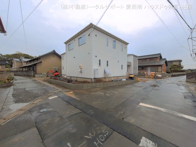 愛知県津島市宇治町字茶ノ里の新築戸建て外構写真 2026年3月31日撮影