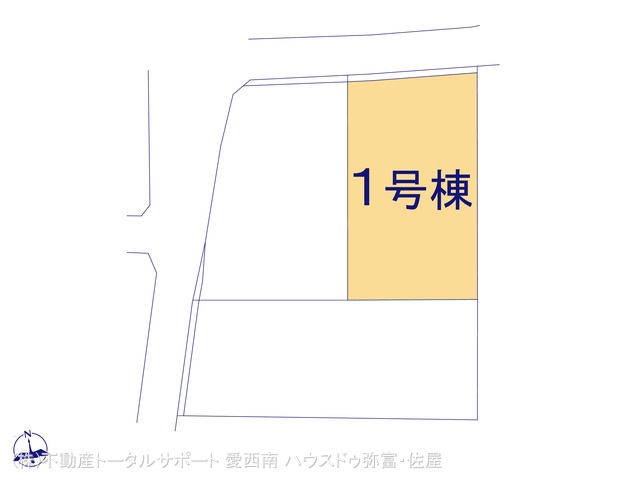 愛知県津島市宇治町字茶ノ里の新築戸建て全体区画図 ※図面と異なる場合は現況を優先