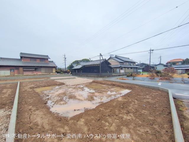 愛知県津島市宇治町字茶ノ里の新築戸建て更地・土地写真 2025年12月23日撮影