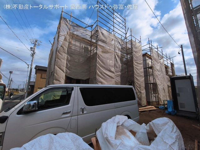 愛知県津島市宇治町字茶ノ里の新築戸建てシート写真 2026年3月5日撮影