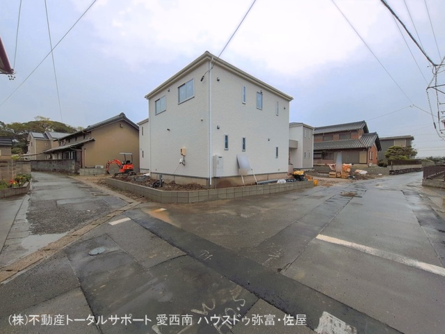 愛知県津島市宇治町字茶ノ里の新築戸建て外構写真 2026年3月31日撮影