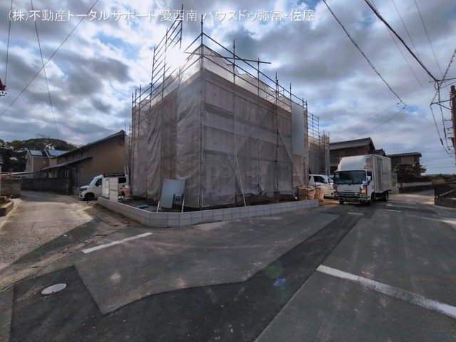 愛知県津島市宇治町字茶ノ里の新築戸建て上棟写真 2026年3月5日撮影