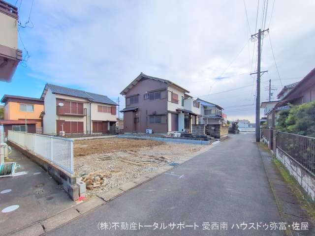 愛知県愛西市北一色町北田面の新築戸建て更地・土地写真 2025年12月25日撮影