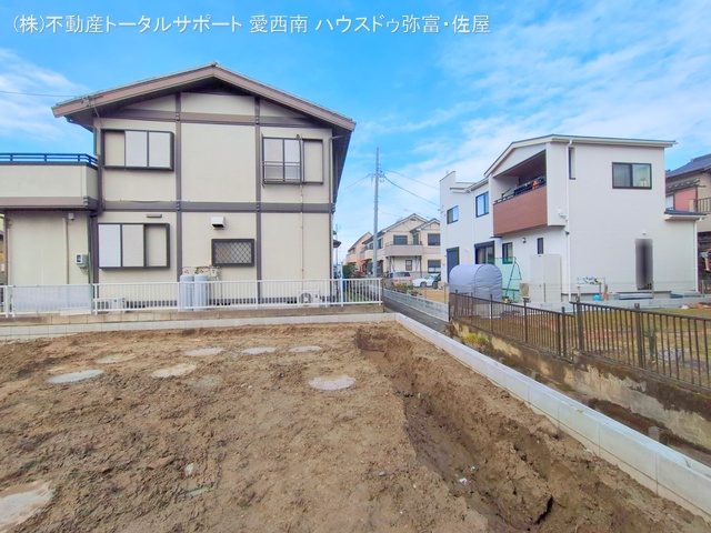 愛知県愛西市北一色町北田面の新築戸建て更地・土地写真 2025年12月25日撮影