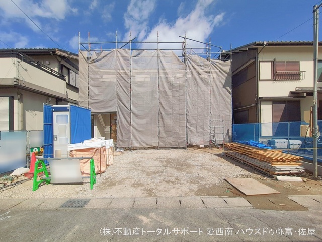 愛知県愛西市北一色町北田面の新築戸建てシート写真 2026年2月16日撮影