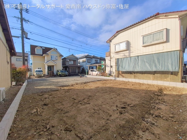 愛知県愛西市西保町西川原の新築戸建て更地・土地写真 2026年1月5日撮影