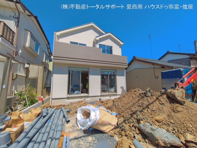 愛知県愛西市西保町西川原の新築戸建て外構写真 2026年4月7日撮影