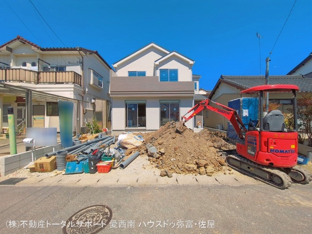 愛知県愛西市西保町西川原の新築戸建て外構写真 2026年4月7日撮影