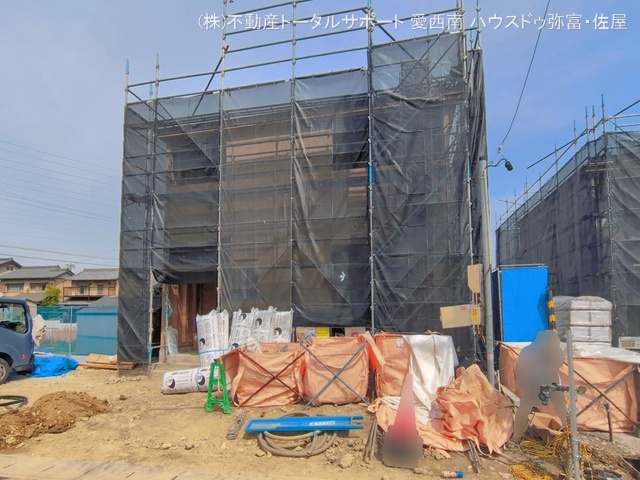 愛知県津島市大字日光字東浦の新築戸建て上棟写真 2026年4月8日撮影