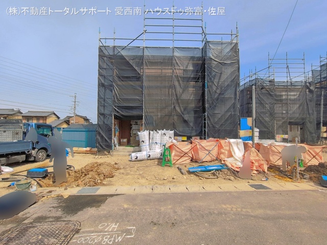 愛知県津島市大字日光字東浦の新築戸建て上棟写真 2026年4月8日撮影