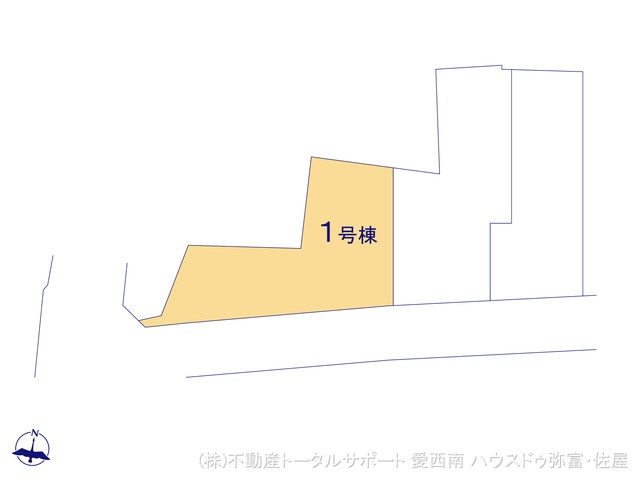 愛知県津島市大字日光字東浦の新築戸建て全体区画図 ※図面と異なる場合は現況を優先