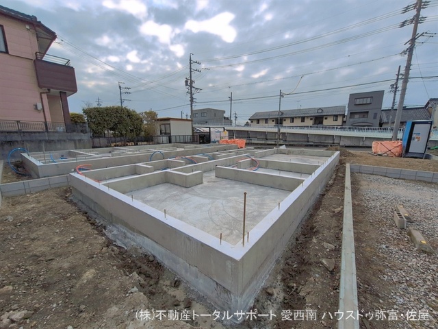 愛知県津島市大字日光字東浦の新築戸建て基礎写真 2026年3月22日撮影
