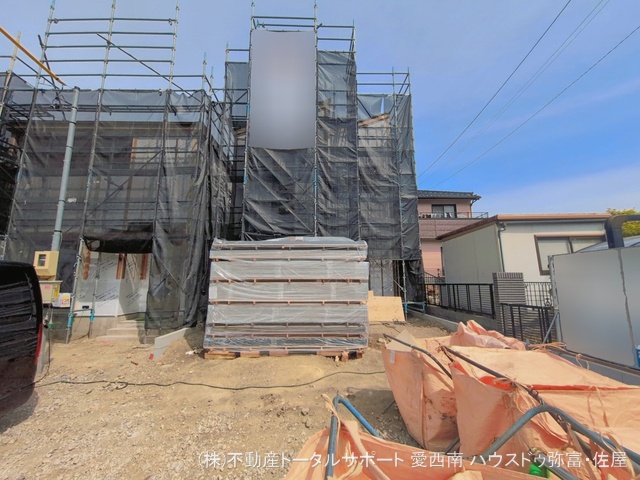 愛知県津島市大字日光字東浦の新築戸建てシート写真 2026年4月8日撮影