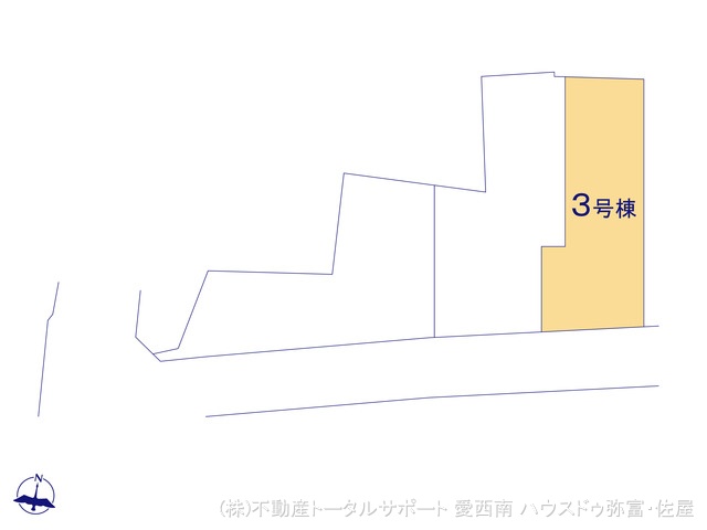 愛知県津島市大字日光字東浦の新築戸建て全体区画図 ※図面と異なる場合は現況を優先