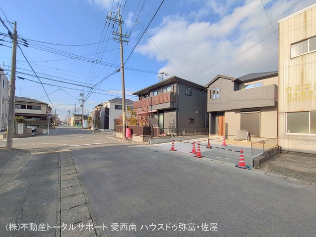 愛知県海部郡蟹江町学戸１丁目の新築戸建て完成写真 2026年2月5日撮影