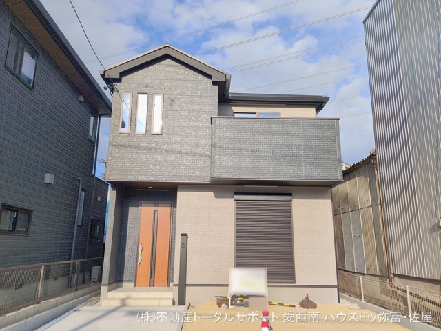 愛知県海部郡蟹江町学戸１丁目の新築戸建て完成写真 2026年2月5日撮影